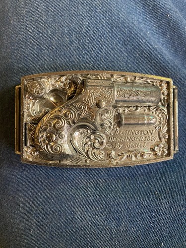 Vintage metal belt buckle - metal,